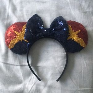 Handmade Captain Marvel Minnie Ears